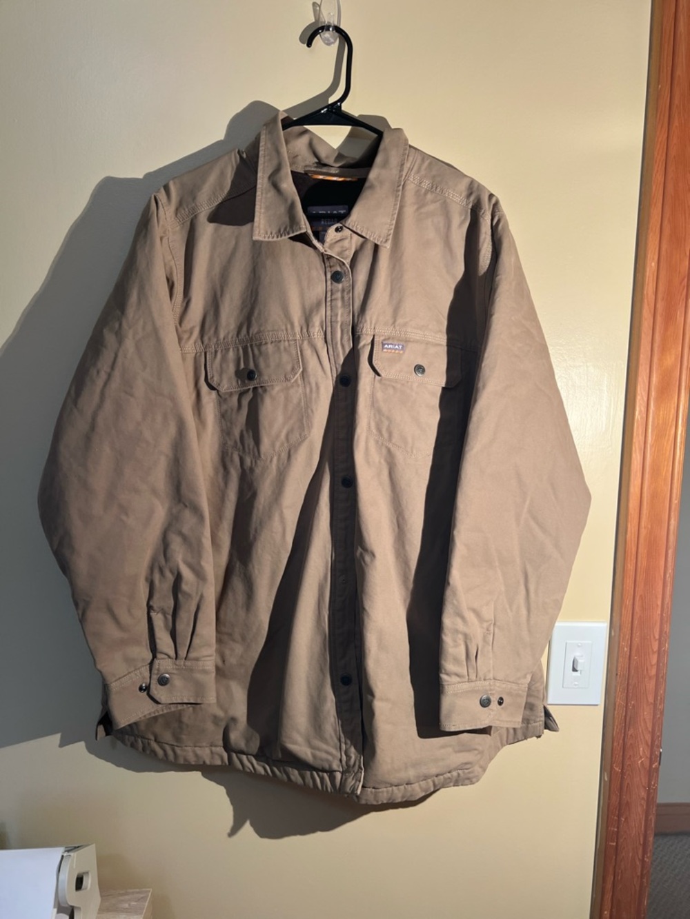 Women’s NWT Ariat Khaki Rebar Classic Canvas Shirt Jacket Size 2X